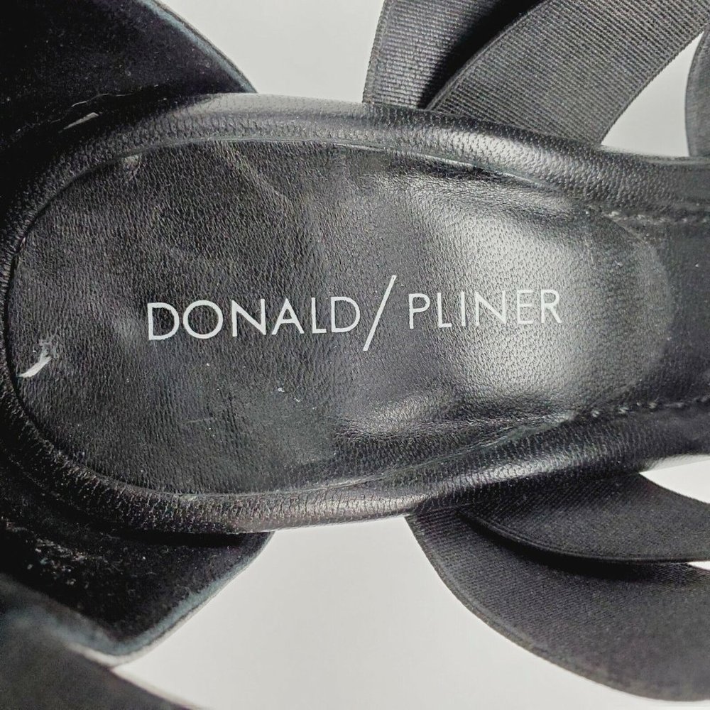 Donald Pliner Lelle Women's Black Strappy Caged Wedge Sandals Sz 9.5M - Picture 7 of 10